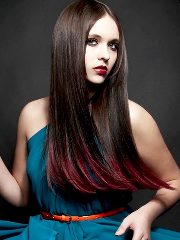 Омбре на средние волосы: варианты окрашивания на темные и светлые волосы, фото