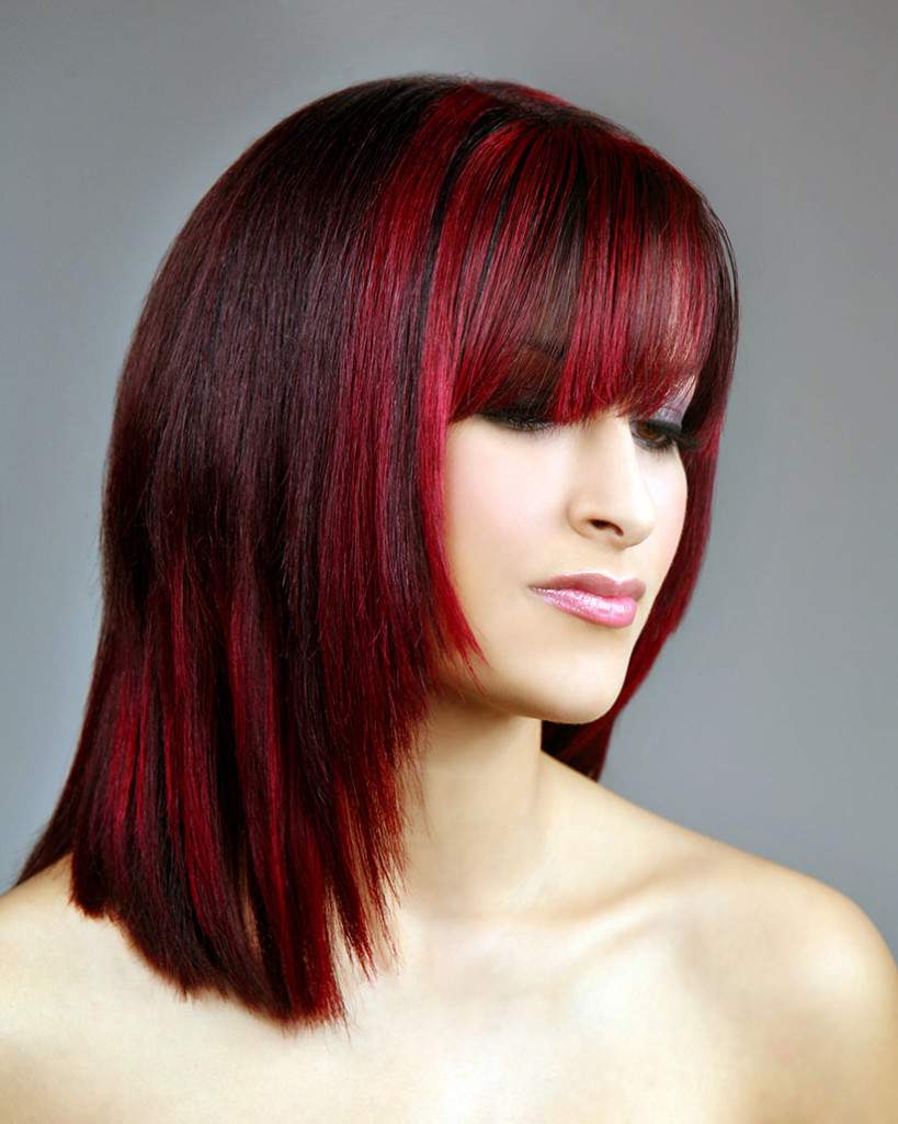 Омбре на средние волосы − 10 вариантов окрашивания волос с переходом цвета, фото