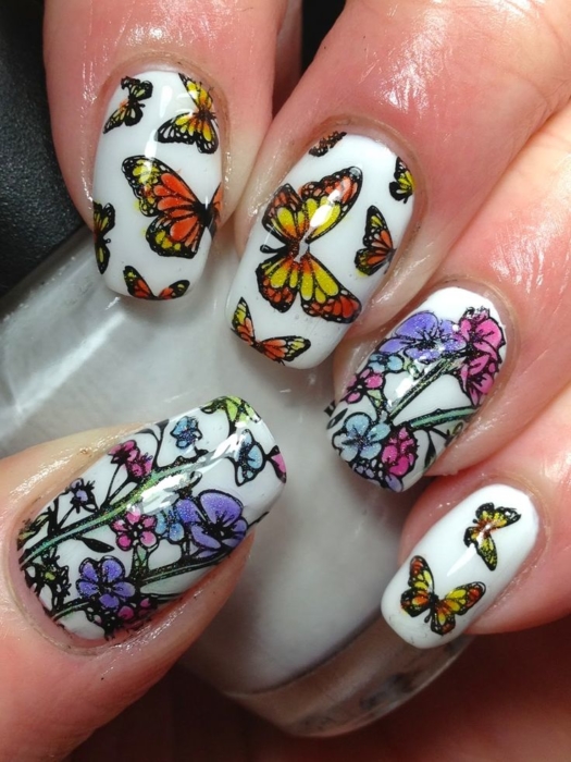 Маникюр с бабочками: идеи красивого дизайна ногтей, новинки, фото