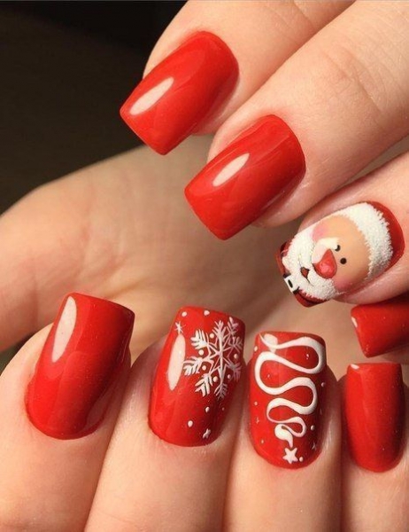 Красный дизайн ногтей — 5 красивых и модных вариантов с фото